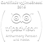 Certifikát vyjímečnosti 2016 - TripAdvisor