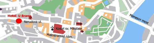 Hotel Praha Malá Strana - U BRÁNY