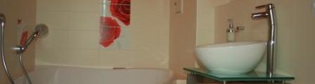 Apartmá Růže rudá - koupelna - Ubytování Třeboň - Design hotel RomantiCK