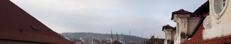 Výhled z pensionu Pohádka - Pension Pohádka Praha - ubytování Malá Strana Praha - Penzion Hotel Praha Malá Strana