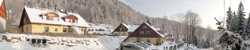 Zima 2010 - zdjęcia panoramiczne - Penzion Uko - Bedrichov w Góry Izerskie