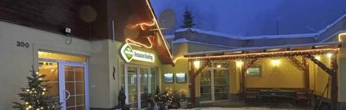 Świąteczne dekoracje w domu i restauracji taras, grudzień 2008 - Penzion Uko - Bedrichov w Góry Izerskie