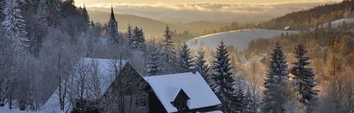 Bedřichov v zimě - inverze - Penzion Uko