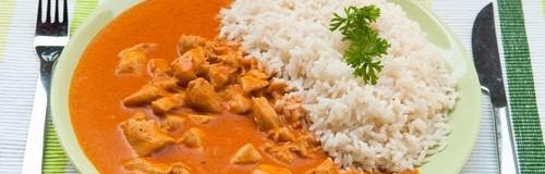 Chicken paprika with rice - Penzion Uko - Bedrichov in Jizera Mountains