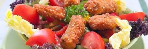 Salad with salmon - Penzion Uko - Bedrichov in Jizera Mountains