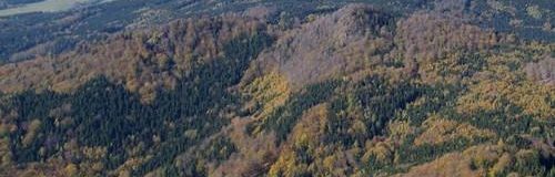 Oldřichovské canine - Luftbild - Penzion Uko - Bedrichov im Isergebirge