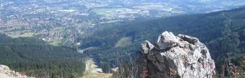 Liberec - view from Jested - Penzion Uko - Bedrichov in Jizera Mountains