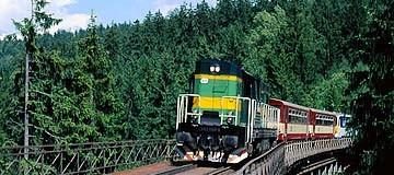 Kořenovská ciuchci - Penzion Uko - Bedrichov w Góry Izerskie