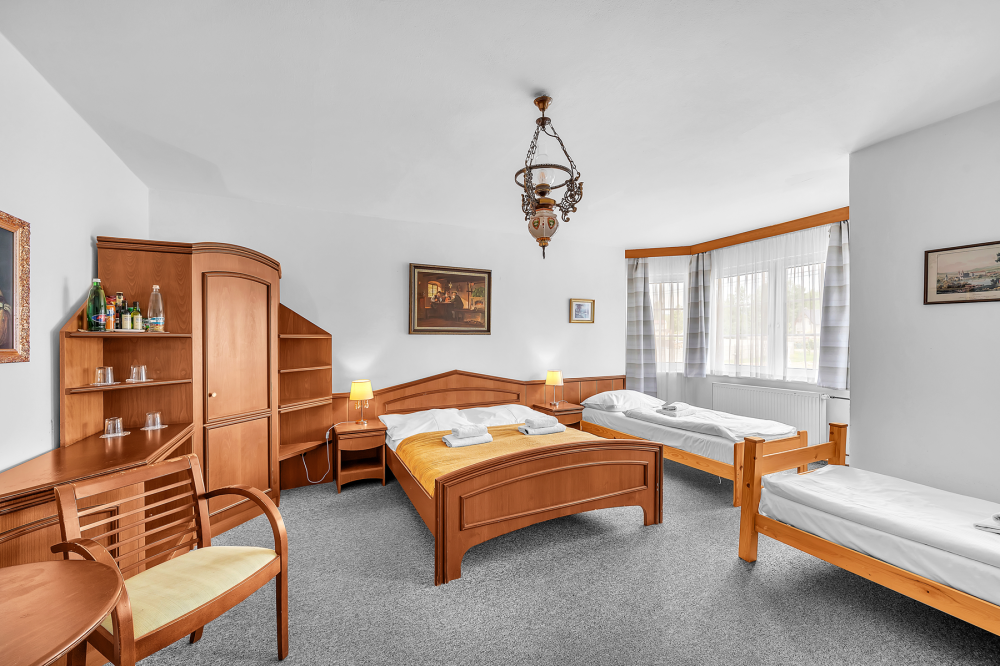 Čtyřlůžkový pokoj pokoj s vanou (Family room) No:100