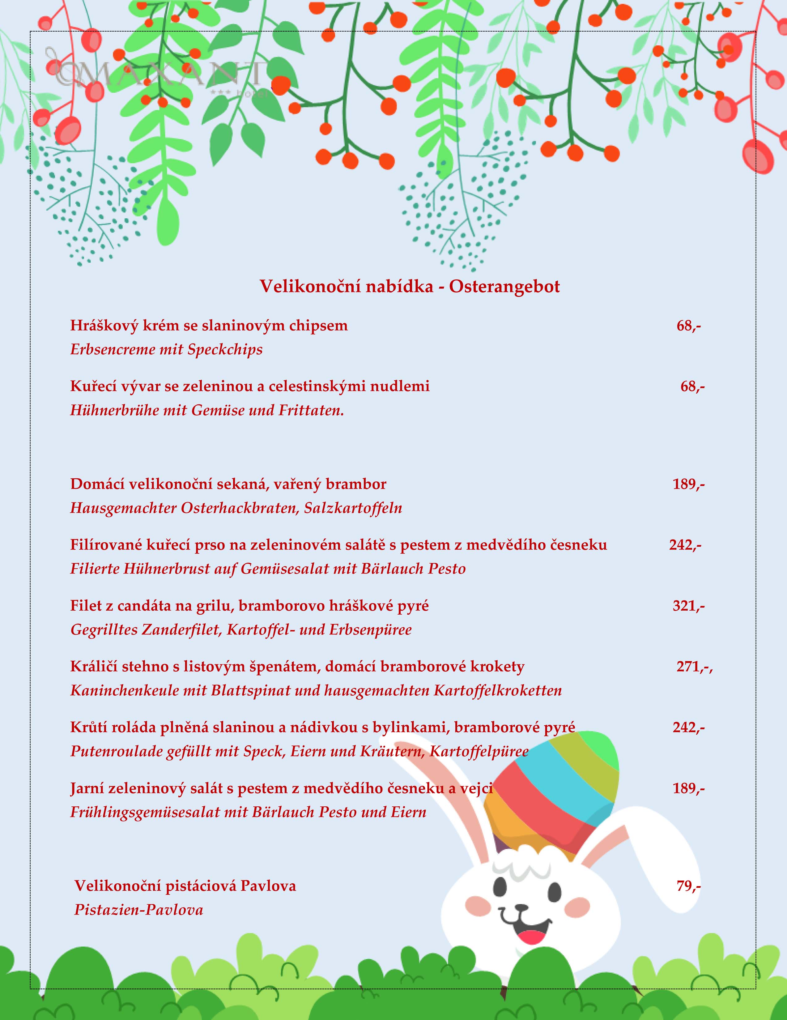 Velikonocni menu