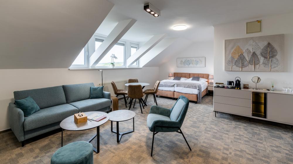 Rodinné apartmá s terasou a výhledem na hory