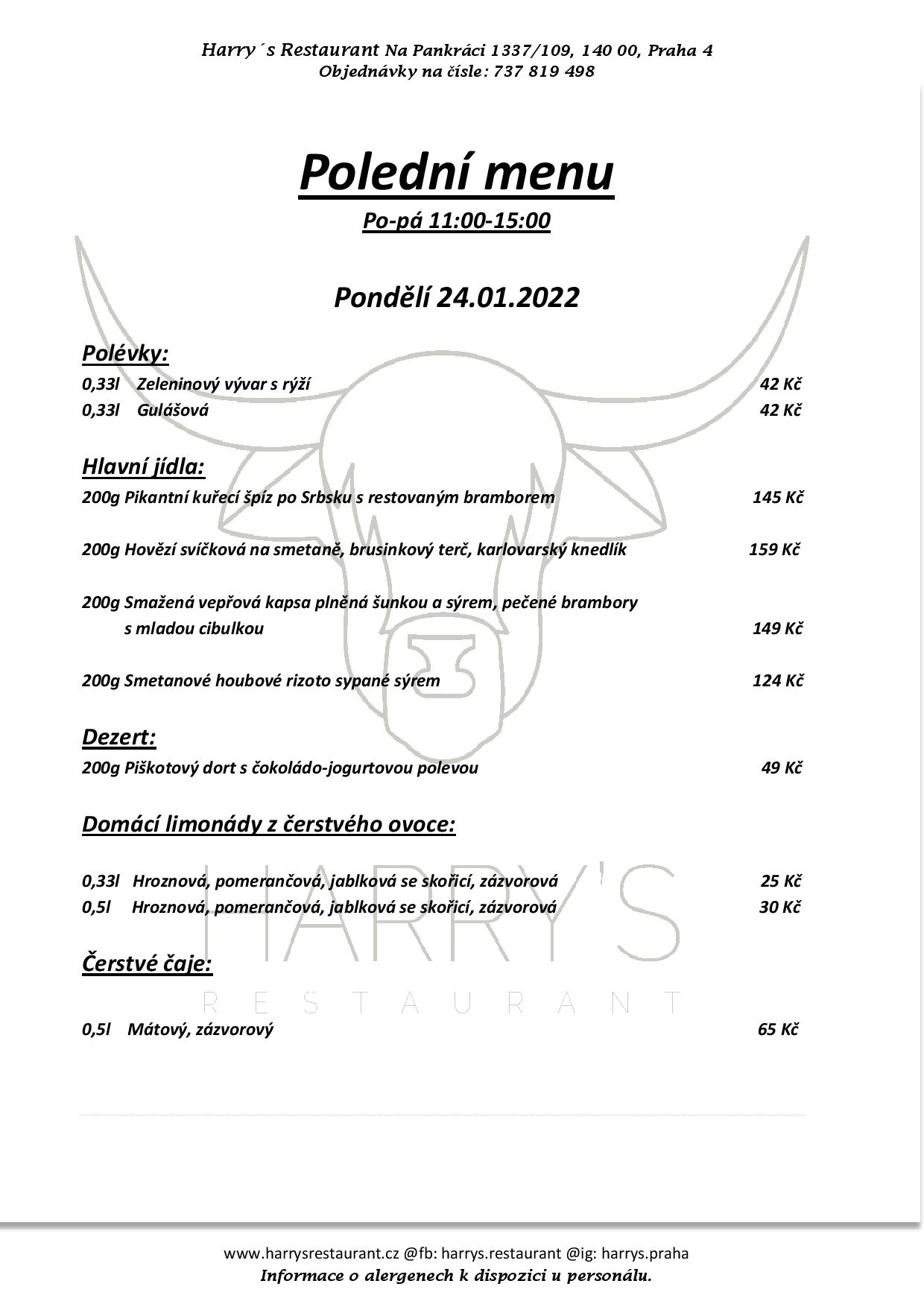 menu 24.1.2022