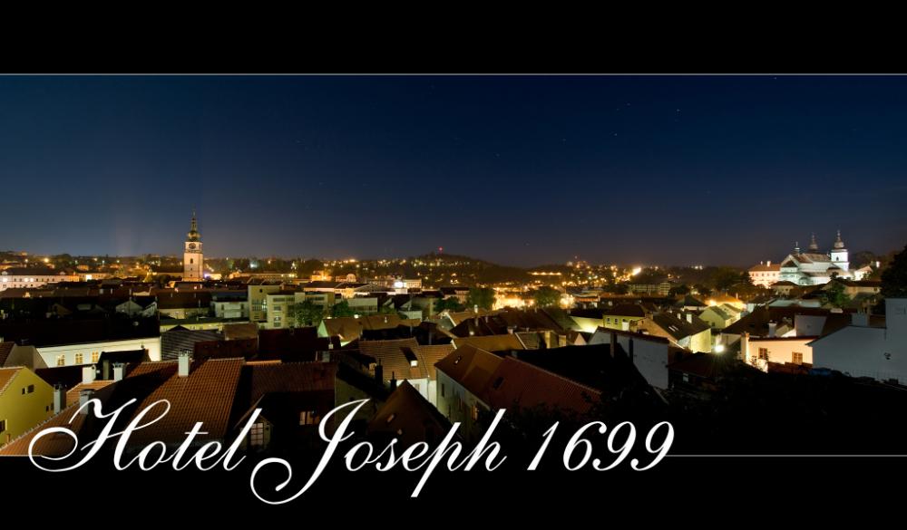 Výhled na město Třebíč, poblíž hotelu Joseph