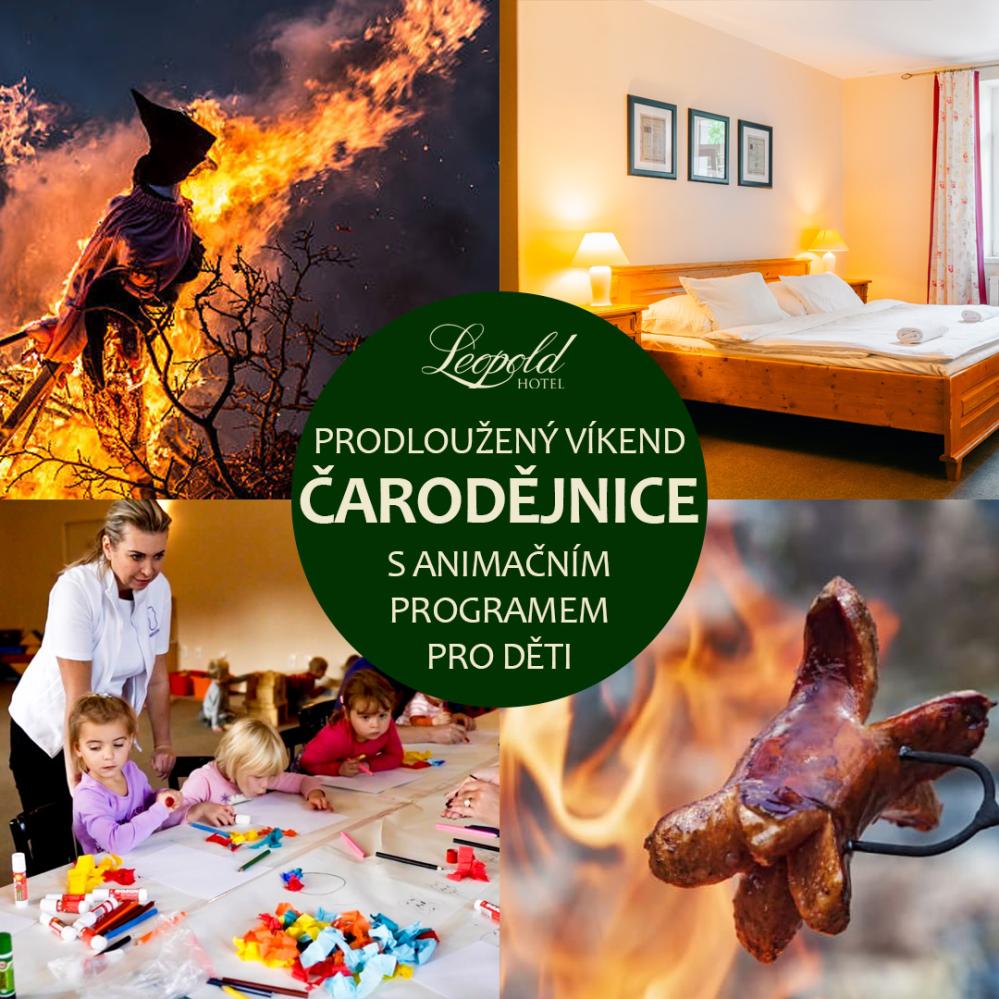 Čarodějnický prodloužený víkend s animačním programem pro děti