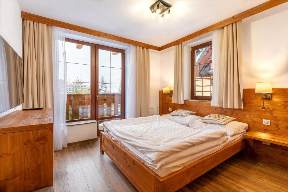 Apartmán s 1 spálňou v Rezidencii B - Výhľad na Tatry a krb