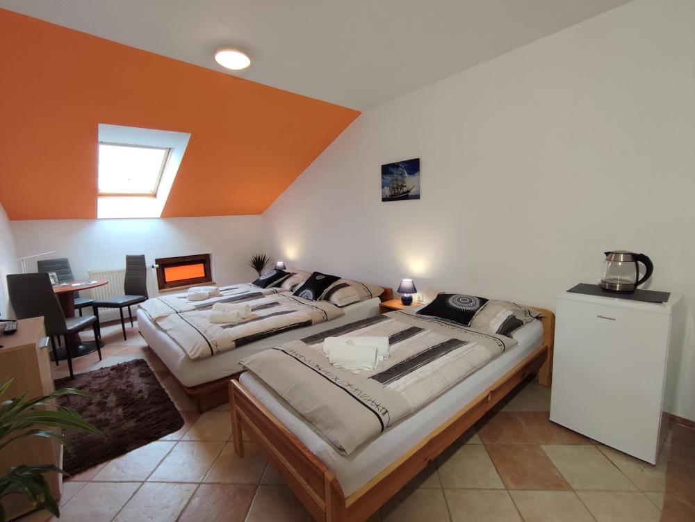 Třílůžkový pokoj se sprchový koutem