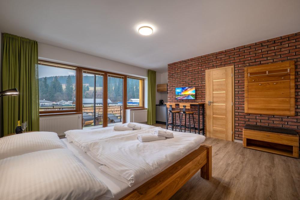 Štúdio pre 2 osoby s výhľadom na wellness