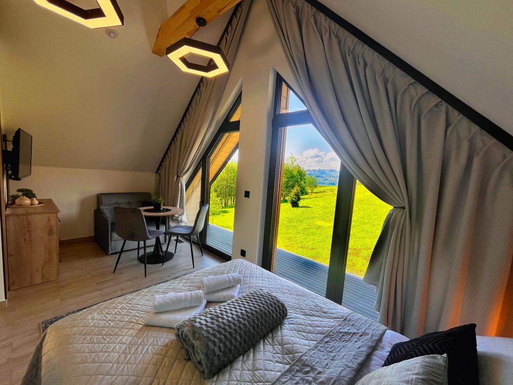 Apartament 7 osobowy z widokiem na Pieniny, Tatry oraz Jezioro Czorsztyńskie