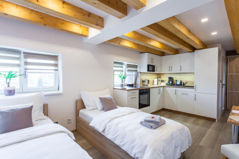 Dvoulůžkový apartmán se samostatnými postelemi č. 6