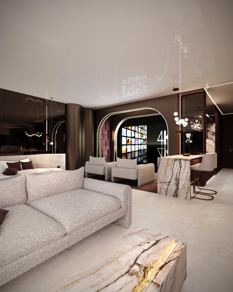 Luksusowy Penthouse z Prywatnym SPA i Kinem ze strefą Gier