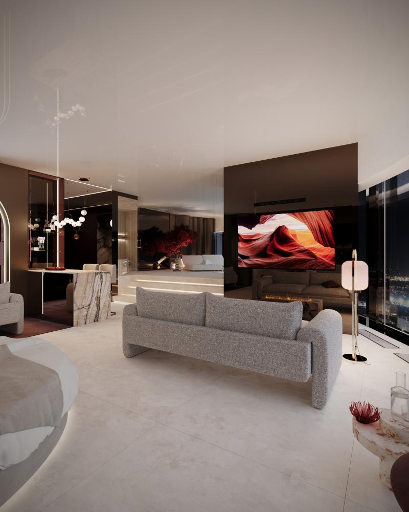 Luksusowy Penthouse z Prywatnym SPA i Kinem ze strefą Gier