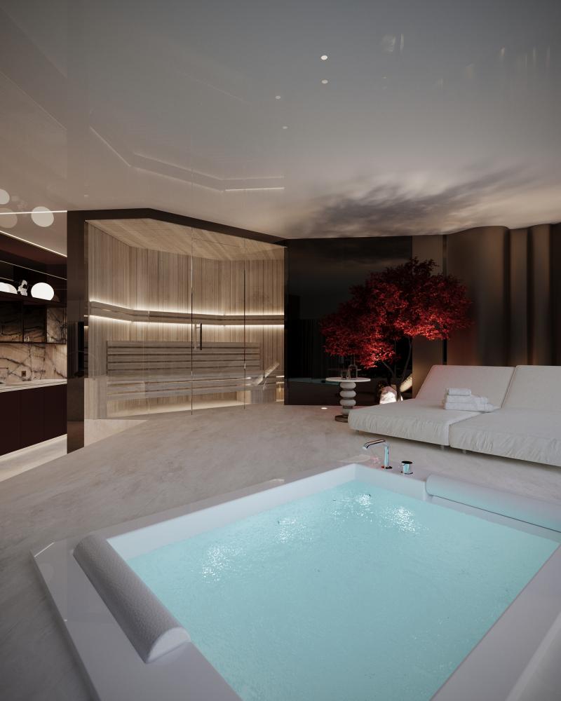 Luksusowy Penthouse z Prywatnym SPA i Kinem ze strefą Gier