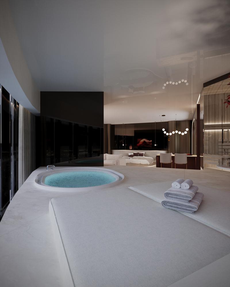 Luksusowy Penthouse z Prywatnym SPA i Kinem ze strefą Gier