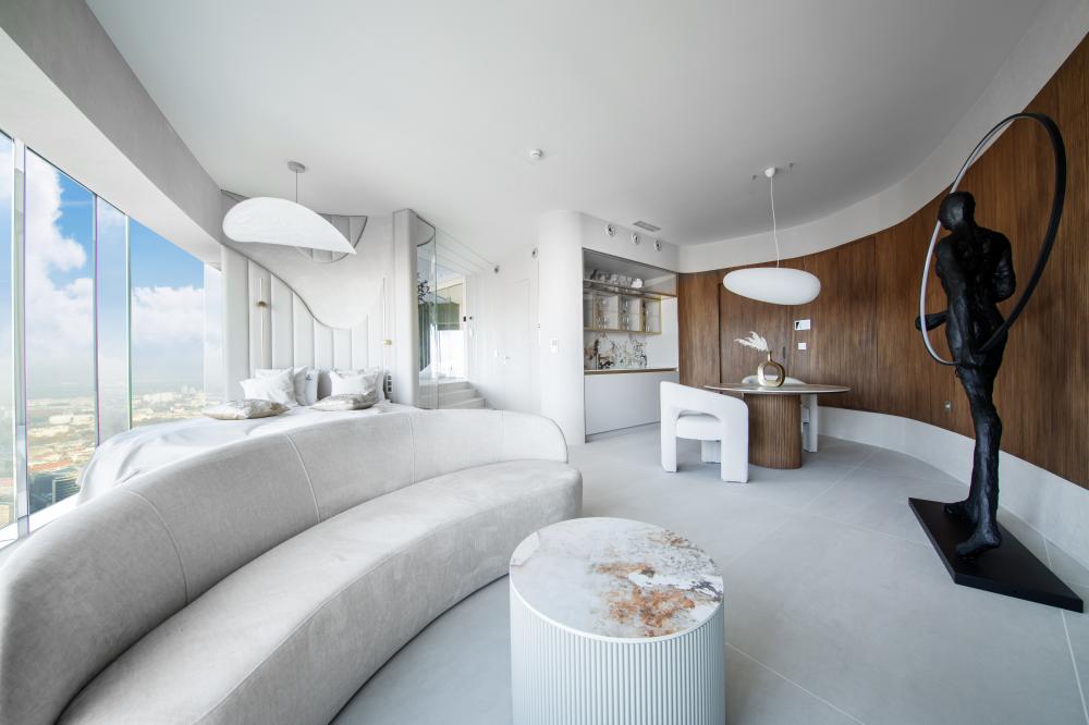 Apartament “Oasis” z Jakuzzi i Sauną na 48 piętrze