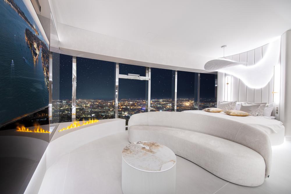 Apartament “Oasis” z Jakuzzi i Sauną na 48 piętrze