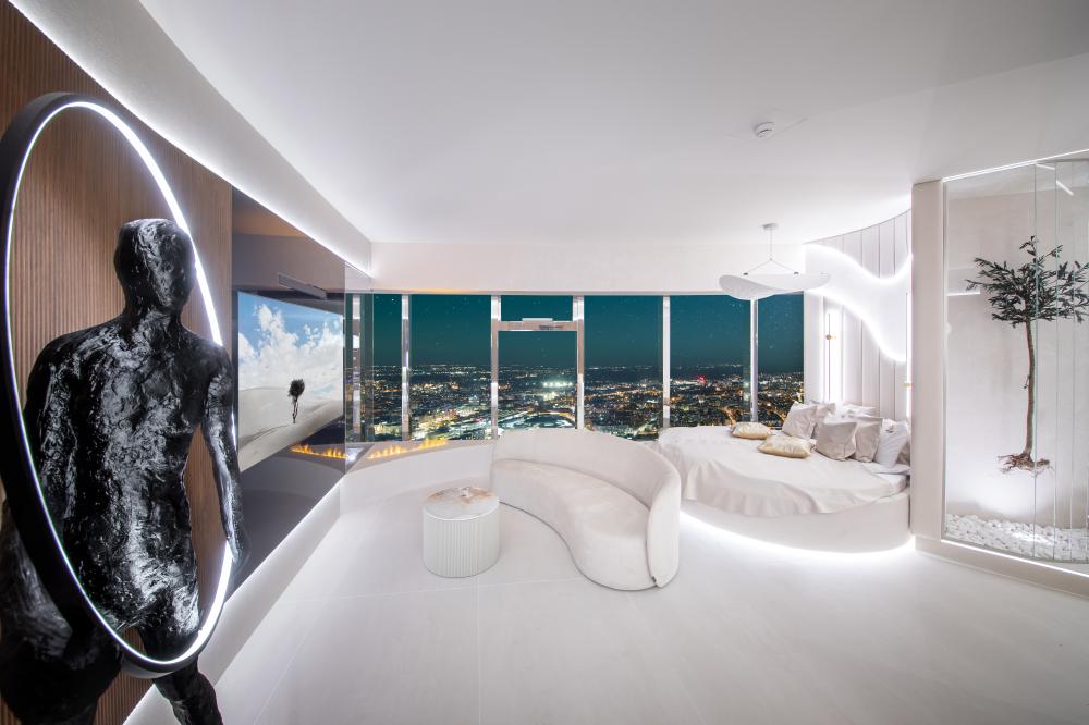 Apartament “Oasis” z Jakuzzi i Sauną na 48 piętrze