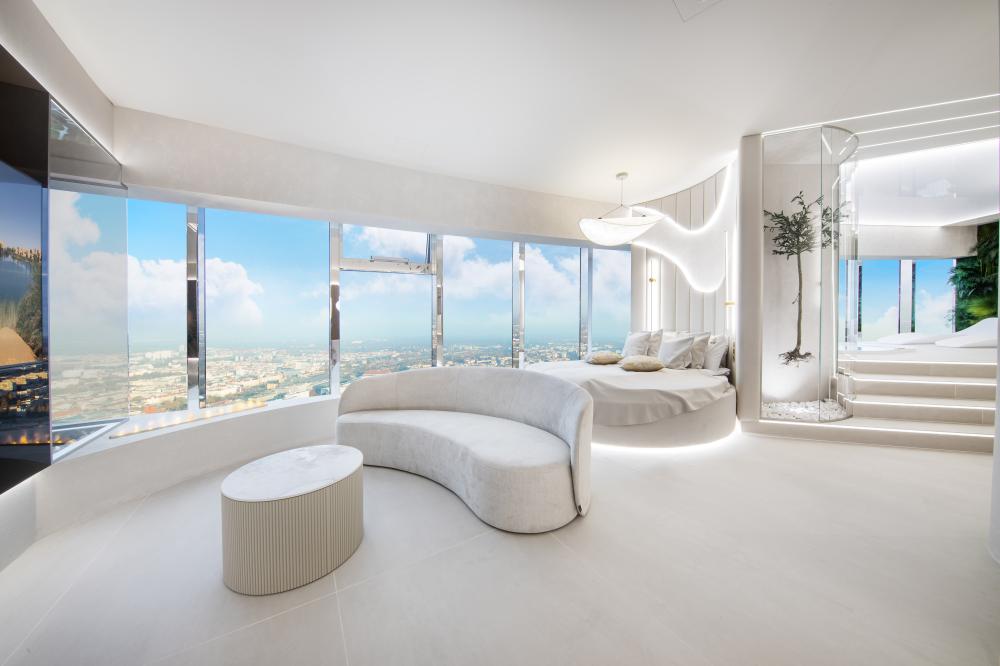 Apartament “Oasis” z Jakuzzi i Sauną na 48 piętrze