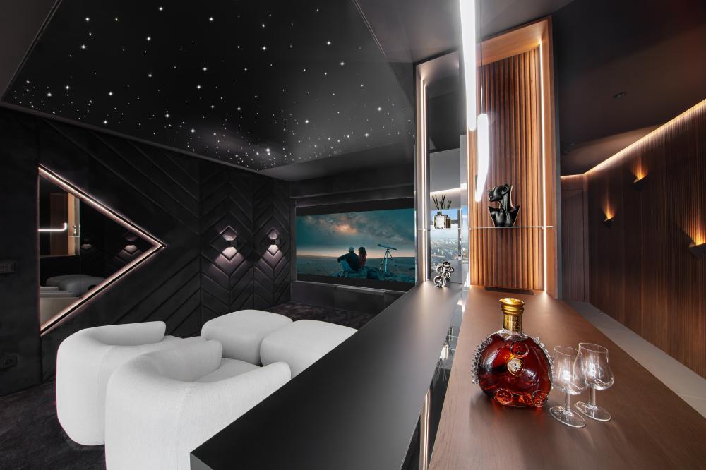 Apartament “Cave” z Jakuzzi i Sauną na 48 piętrze