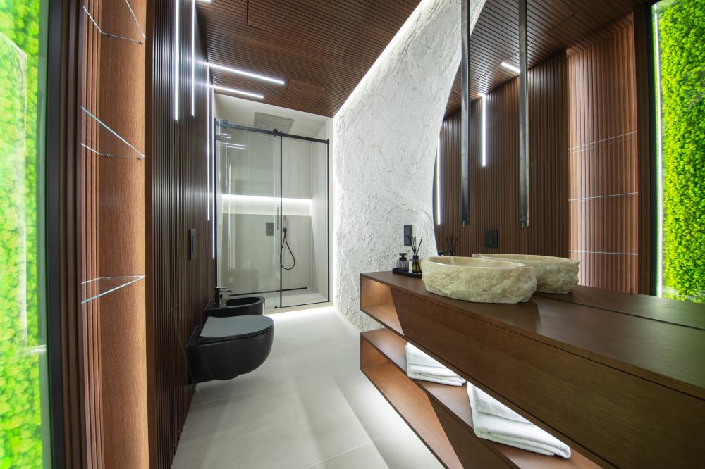 Apartament “Cave” z Jakuzzi i Sauną na 48 piętrze