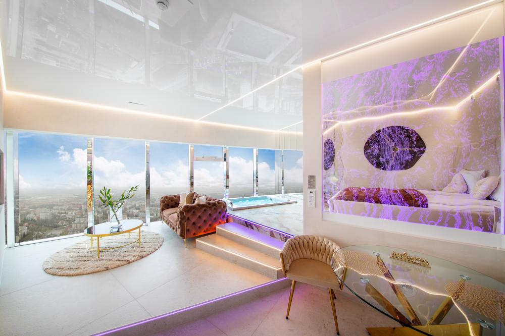 Suite z Jakuzzi przy oknie