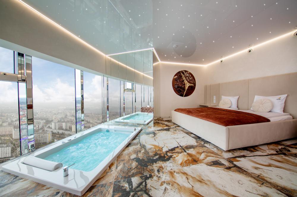 Suite z Jakuzzi przy oknie