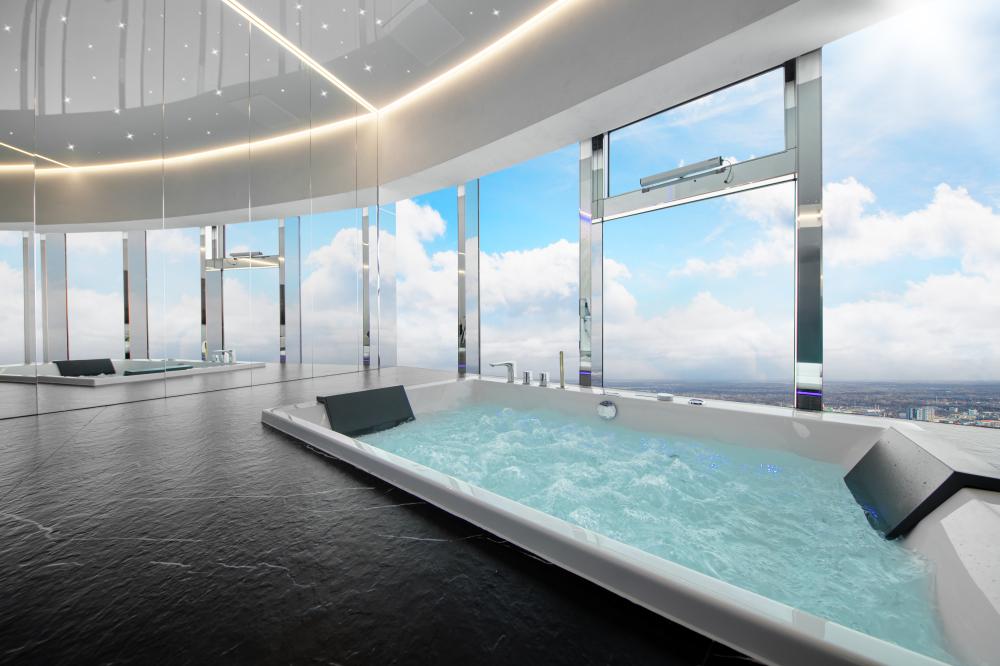 Apartament z jakuzzi na 42 piętrze