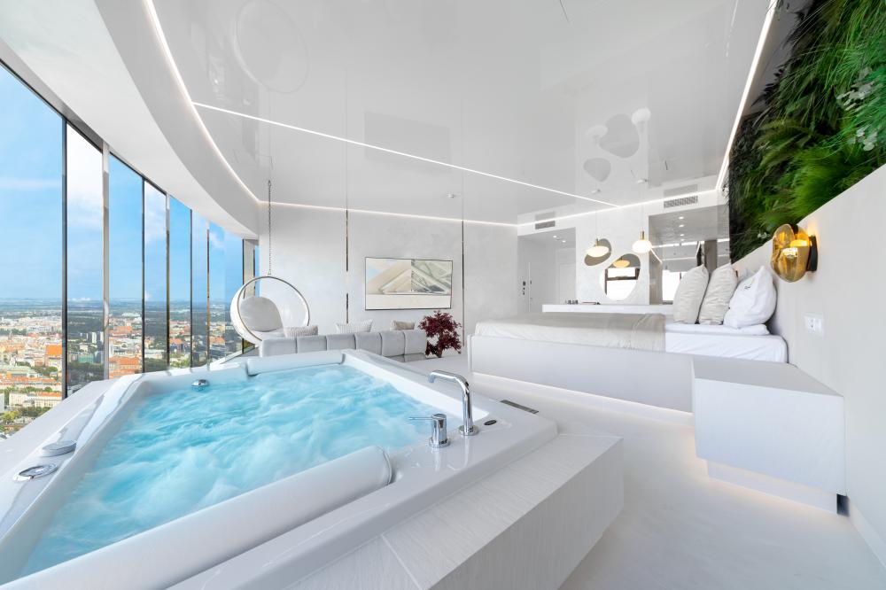 Apartament z Jakuzzi "Harmony" na 43 Piętrze
