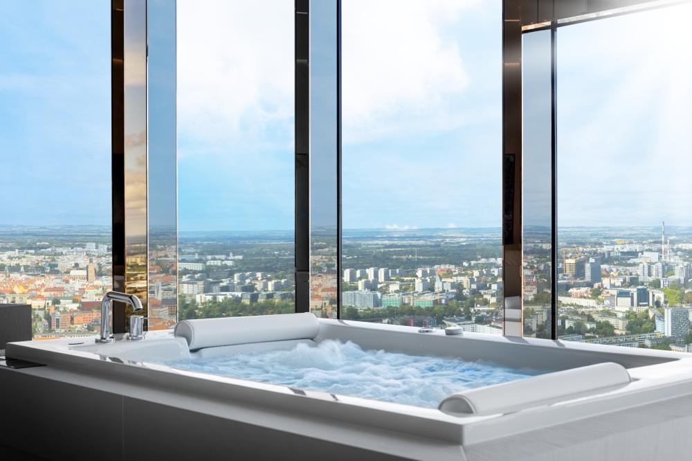 Apartament z Jakuzzi "Harmony" na 43 Piętrze