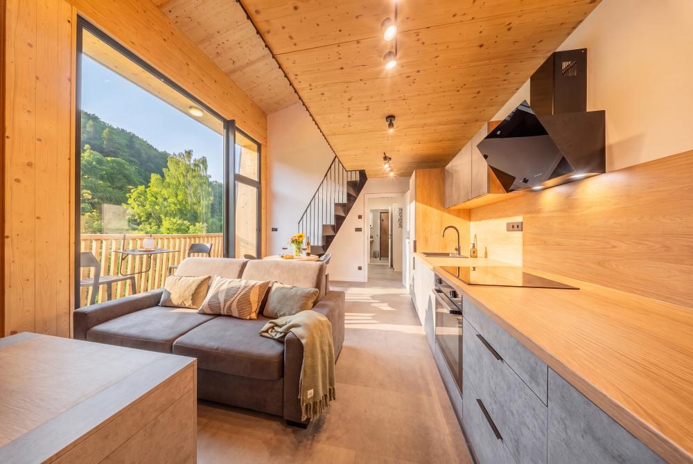 Apartmán Špičák (mezonet + 1 ložnice a balkón)