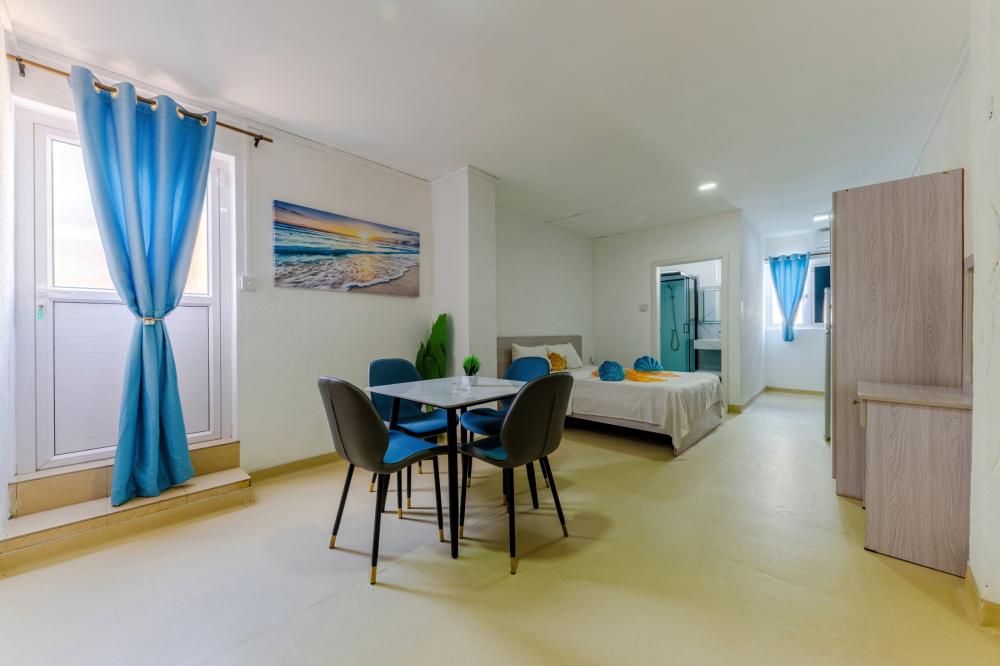 Double studio with terrace with sea view