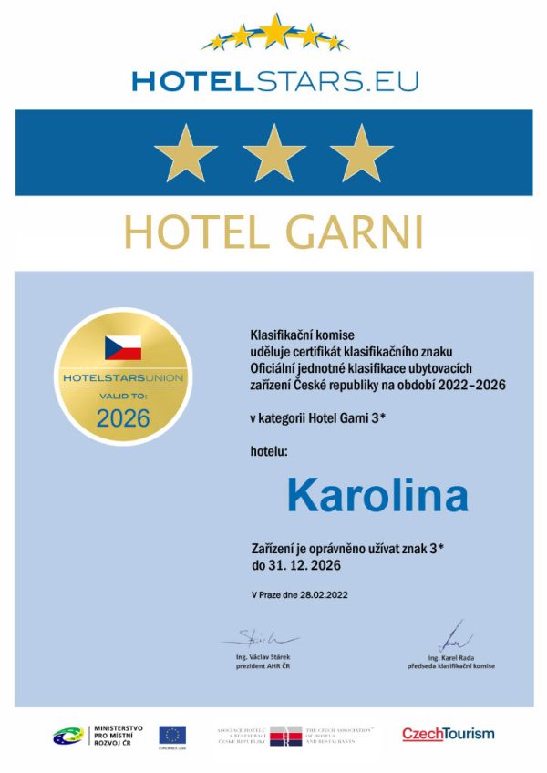 Certifikace hotelu