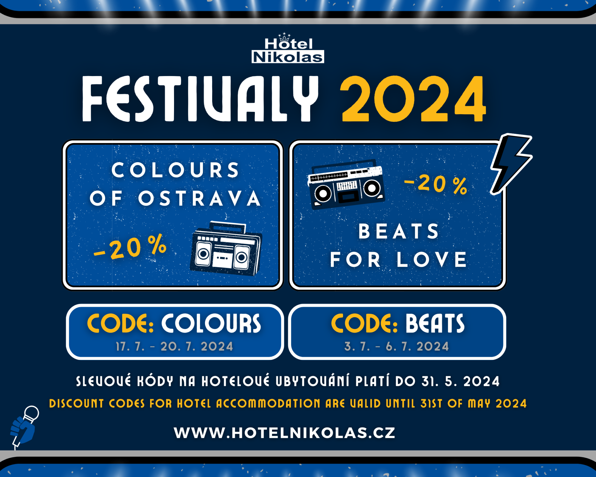 Letní festivaly a sleva 20%