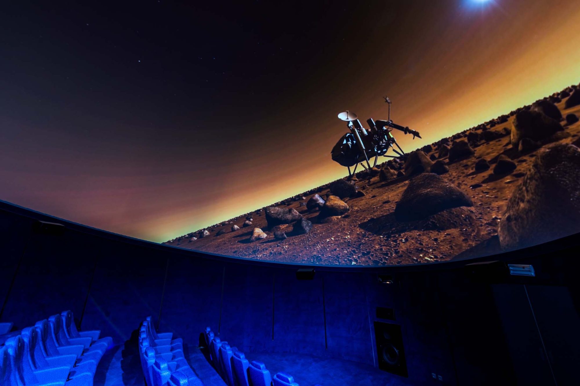 We are showing a new film in the planetarium: Voyager