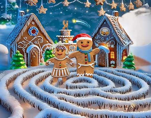 Vánoční Zrcadlový labyrint