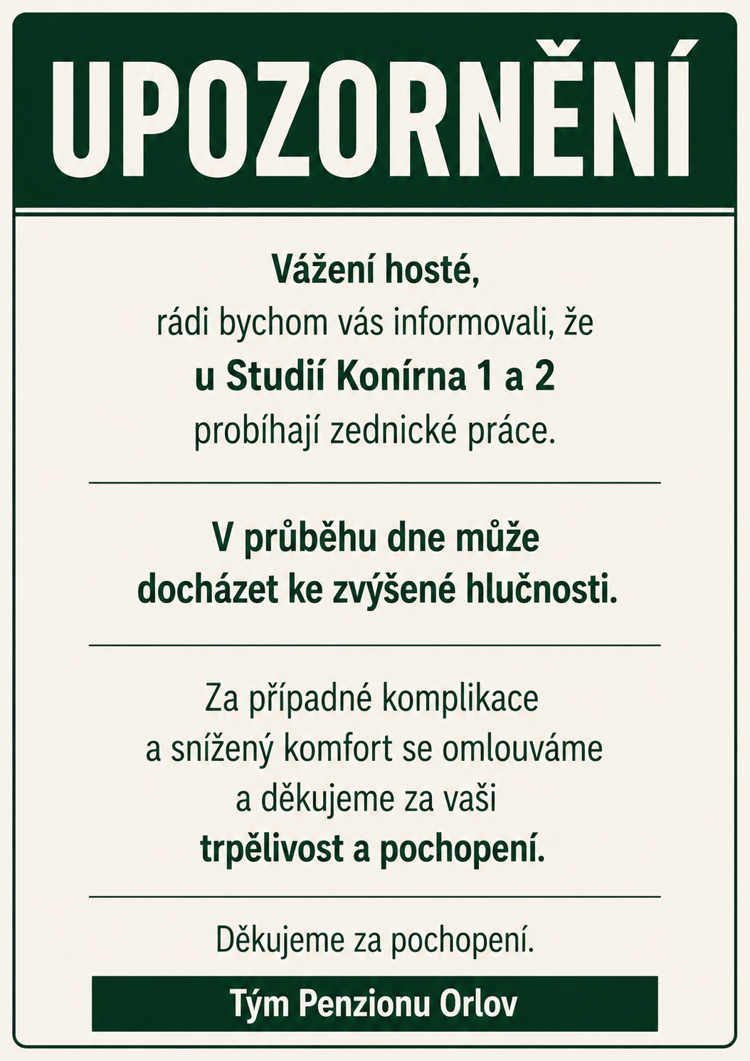 Upozornění