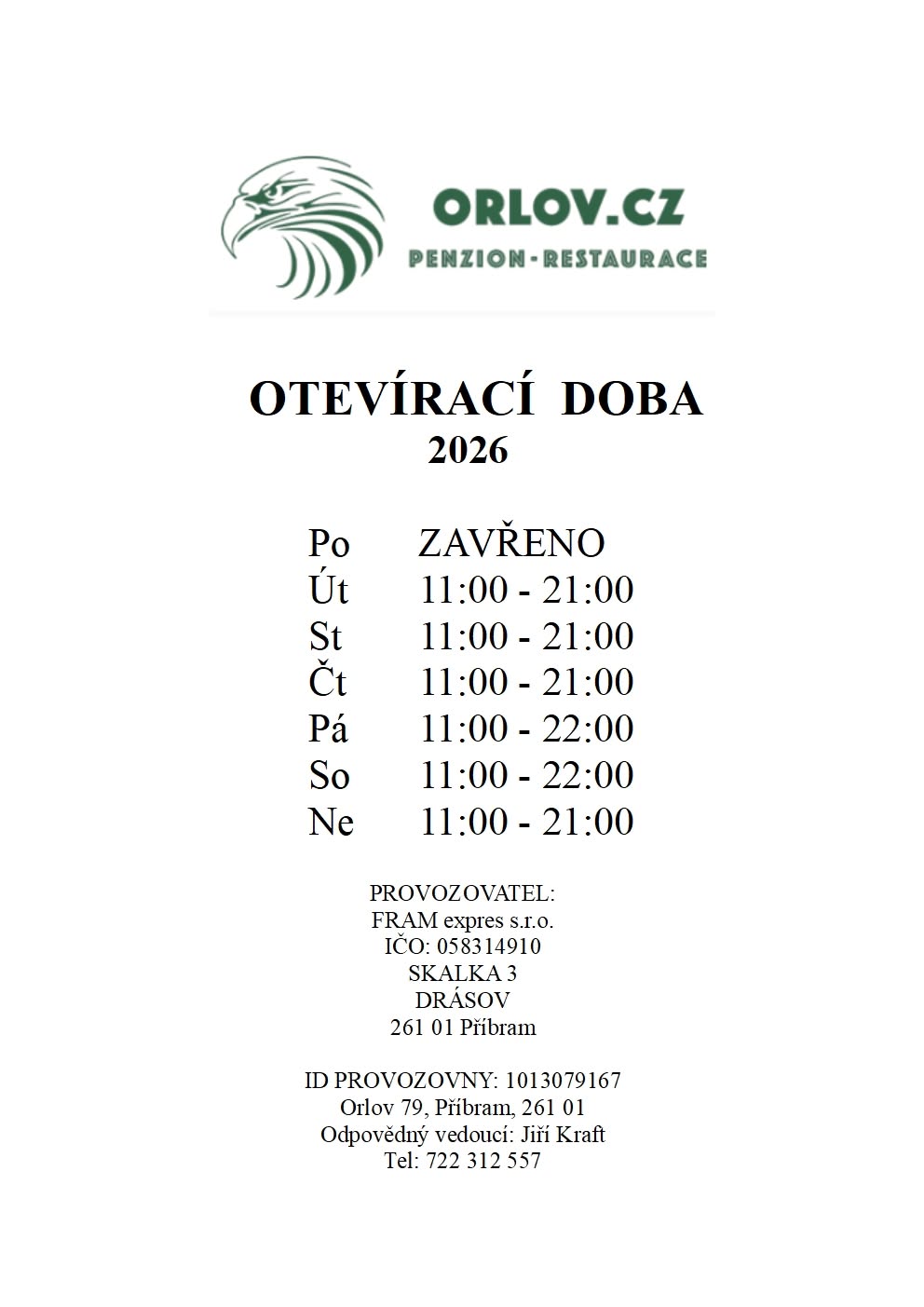Otevírací doba