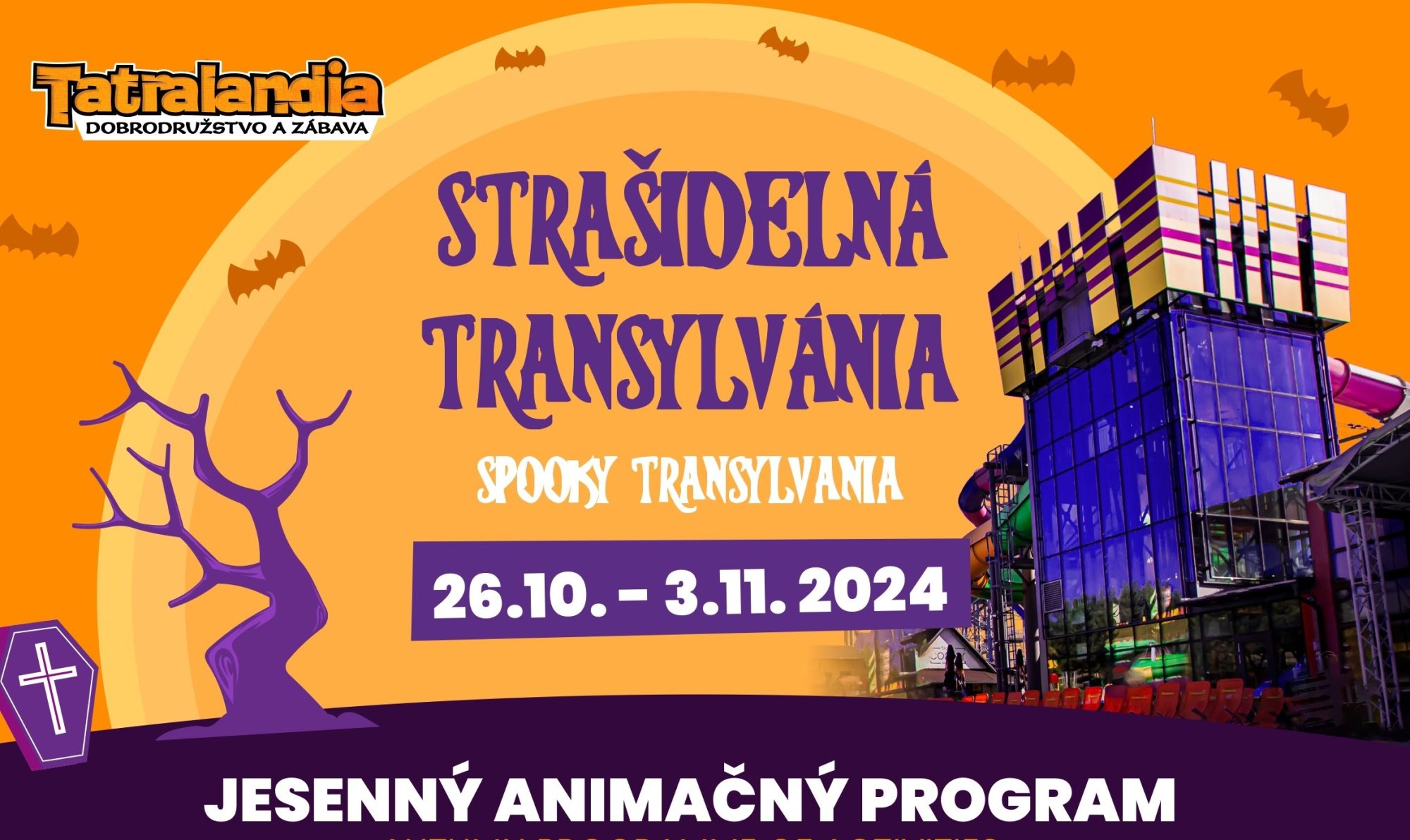 Halloween se blíží - zábava Transylvánie v Tatralandii