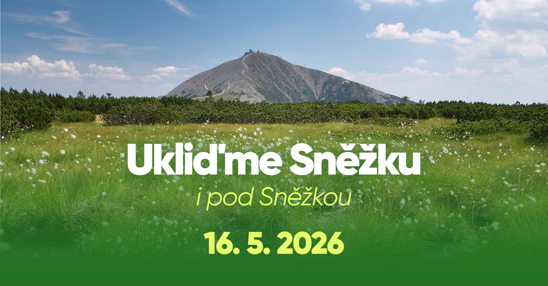 Ukliďme Sněžku i pod Sněžkou 2026