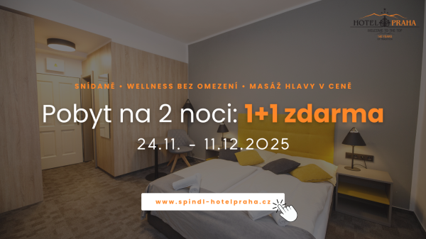 BLESKOVÁ AKCE: Pobyt 1+1 zdarma ve Špindlu!