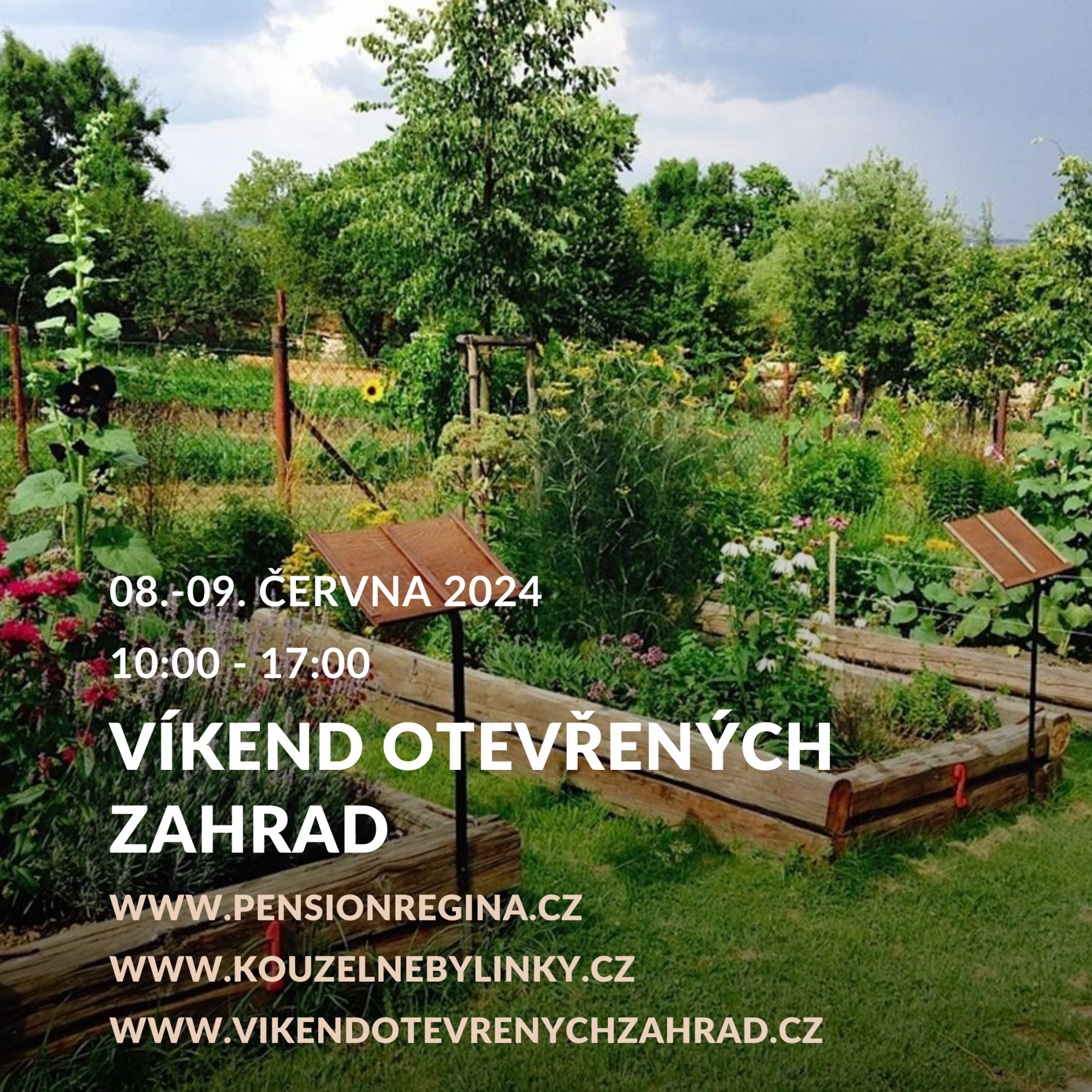 Víkend otevřených zahrad: 8. - 9. 6. 2024 (10:00 - 17:00)